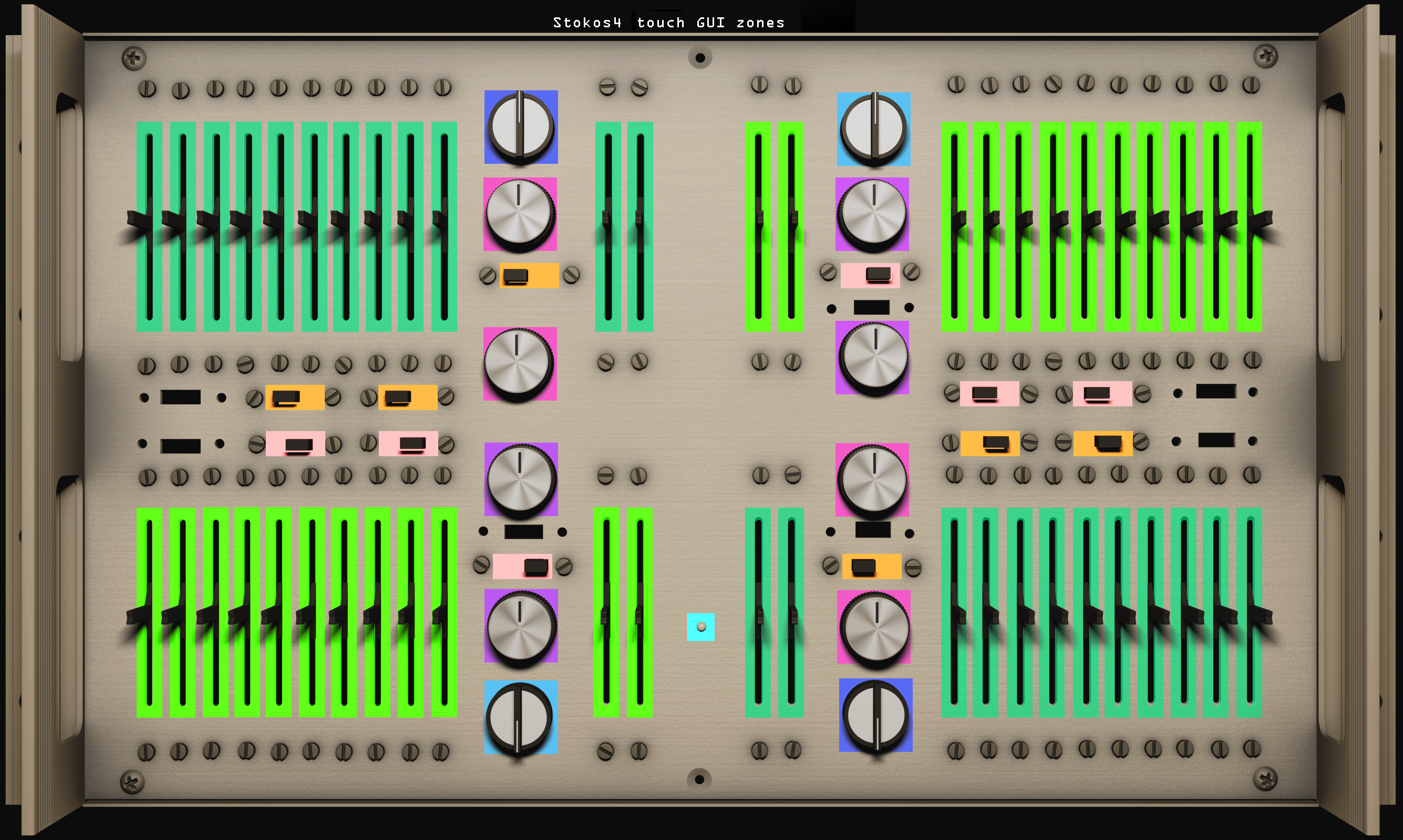 Stokos4 titouch GUI zones